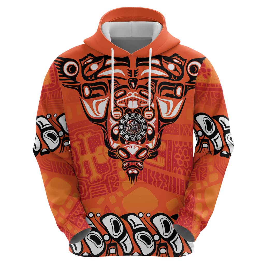 Awareness for Indigenous Orange Day Hoodie Haida Spirit Animals - Wonder Print Shop