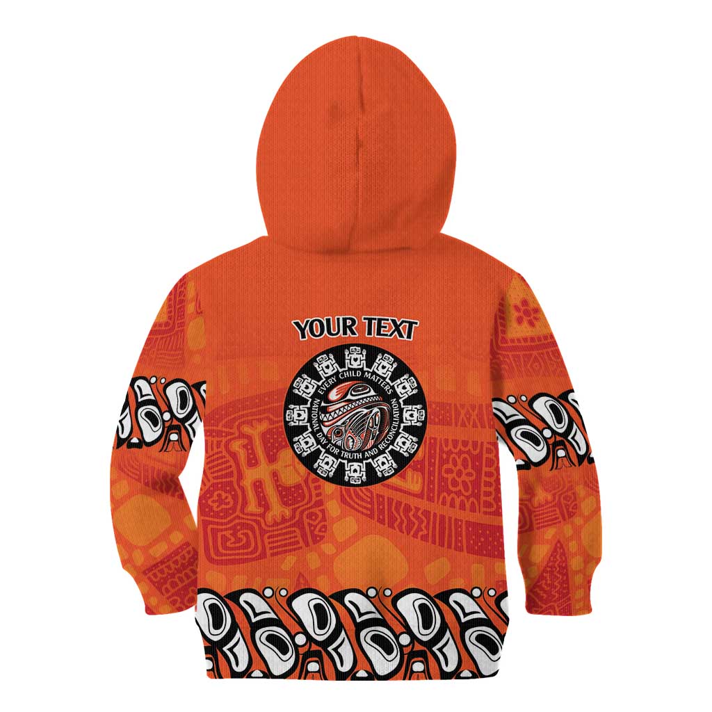 Awareness for Indigenous Orange Day Kid Hoodie Haida Spirit Animals - Wonder Print Shop