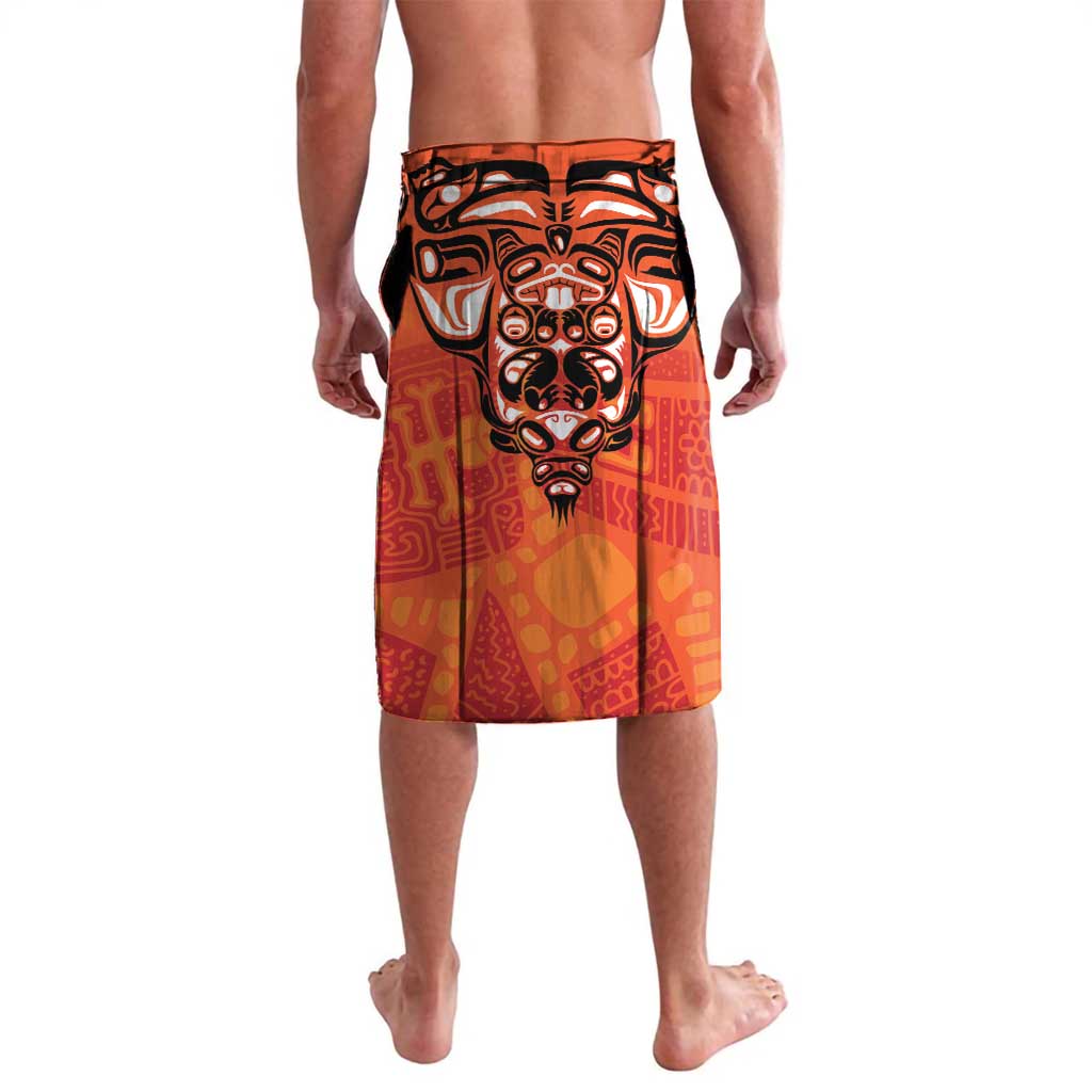 Awareness for Indigenous Orange Day Lavalava Haida Spirit Animals - Wonder Print Shop