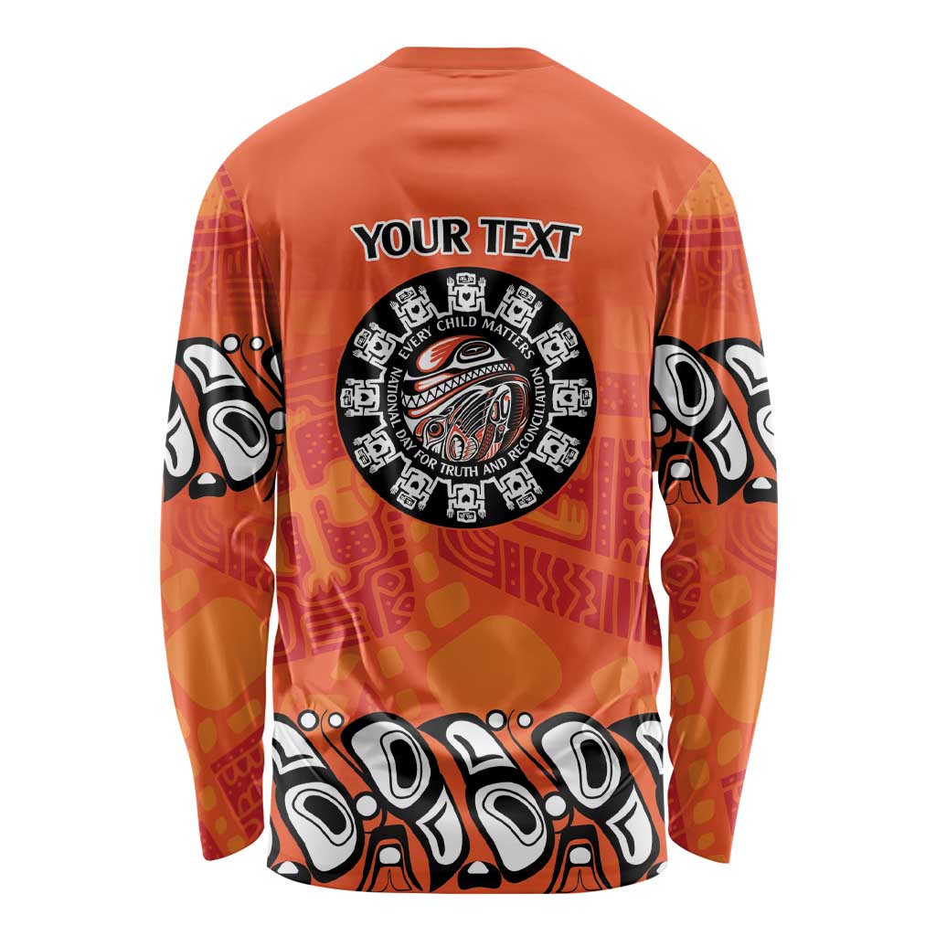 Awareness for Indigenous Orange Day Long Sleeve Shirt Haida Spirit Animals - Wonder Print Shop