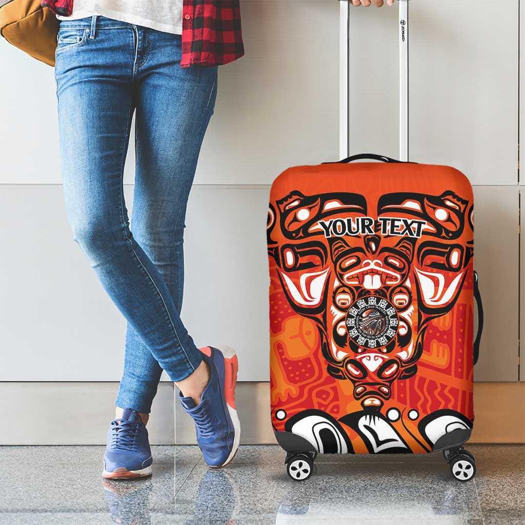 Awareness for Indigenous Orange Day Luggage Cover Haida Spirit Animals - Wonder Print Shop