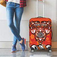 Awareness for Indigenous Orange Day Luggage Cover Haida Spirit Animals - Wonder Print Shop