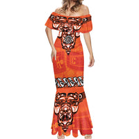 Awareness for Indigenous Orange Day Mermaid Dress Haida Spirit Animals - Wonder Print Shop