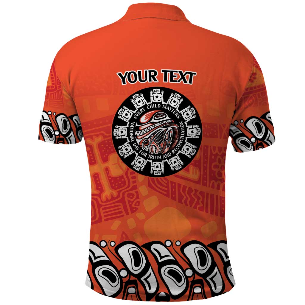 Awareness for Indigenous Orange Day Polo Shirt Haida Spirit Animals - Wonder Print Shop