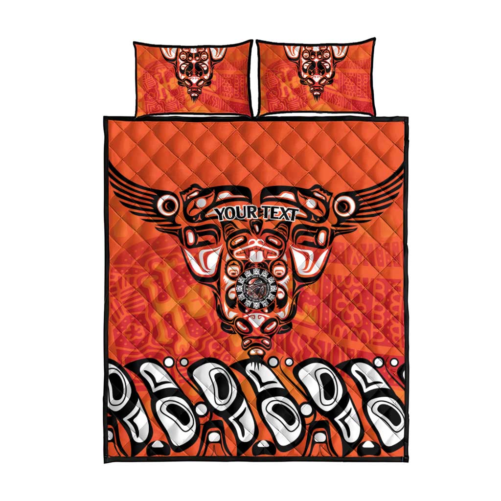 Awareness for Indigenous Orange Day Quilt Bed Set Haida Spirit Animals - Wonder Print Shop