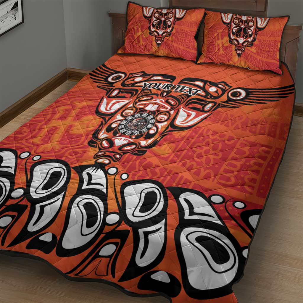 Awareness for Indigenous Orange Day Quilt Bed Set Haida Spirit Animals - Wonder Print Shop