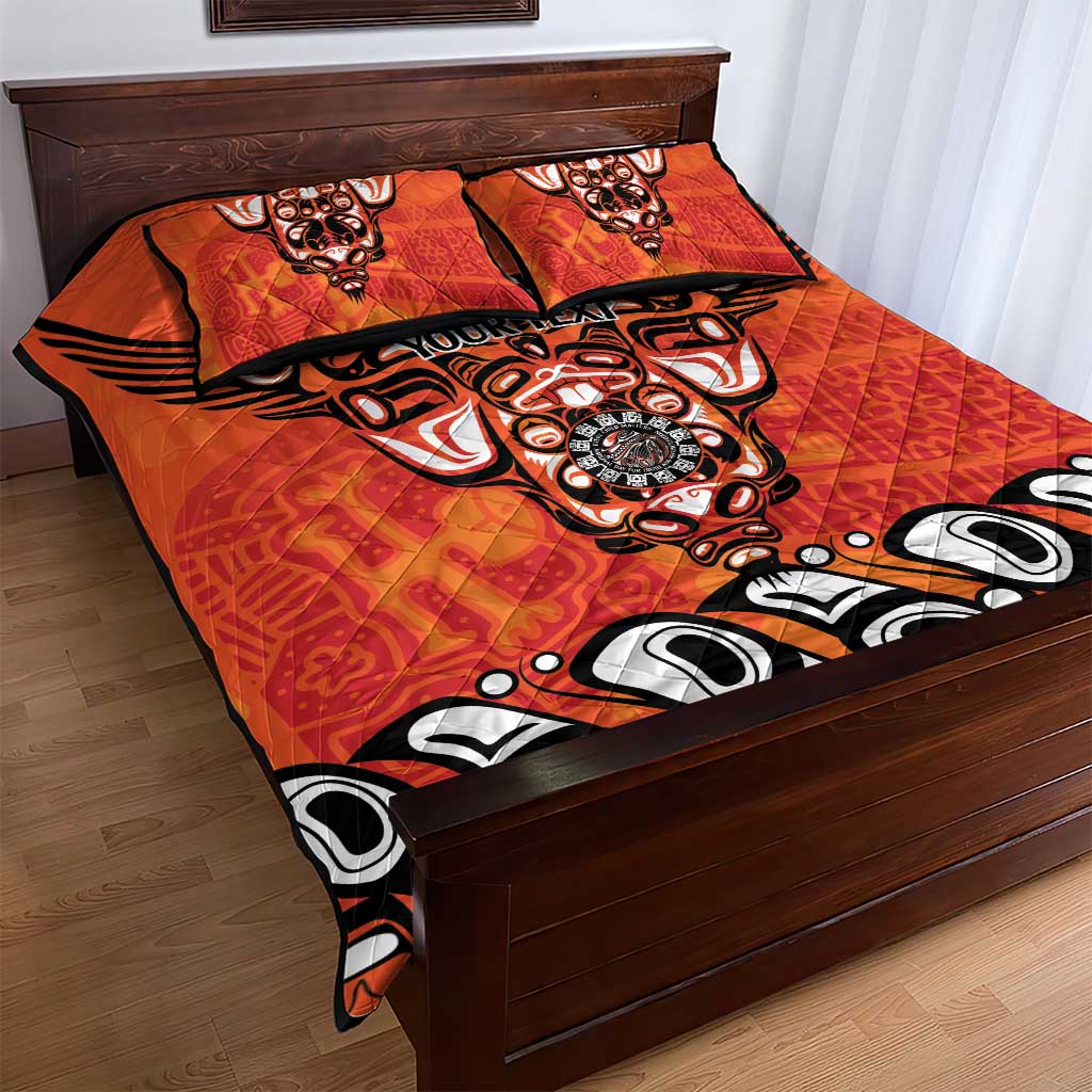 Awareness for Indigenous Orange Day Quilt Bed Set Haida Spirit Animals - Wonder Print Shop