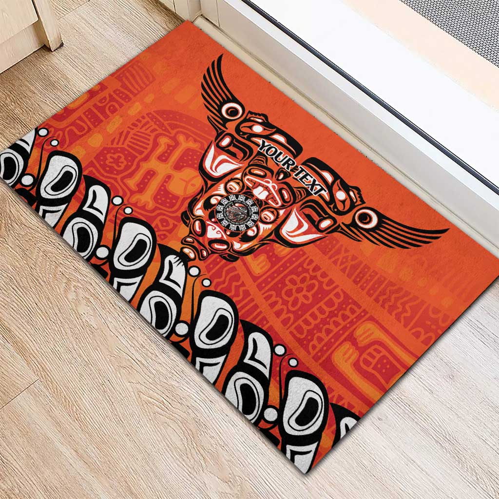 Awareness for Indigenous Orange Day Rubber Doormat Haida Spirit Animals - Wonder Print Shop