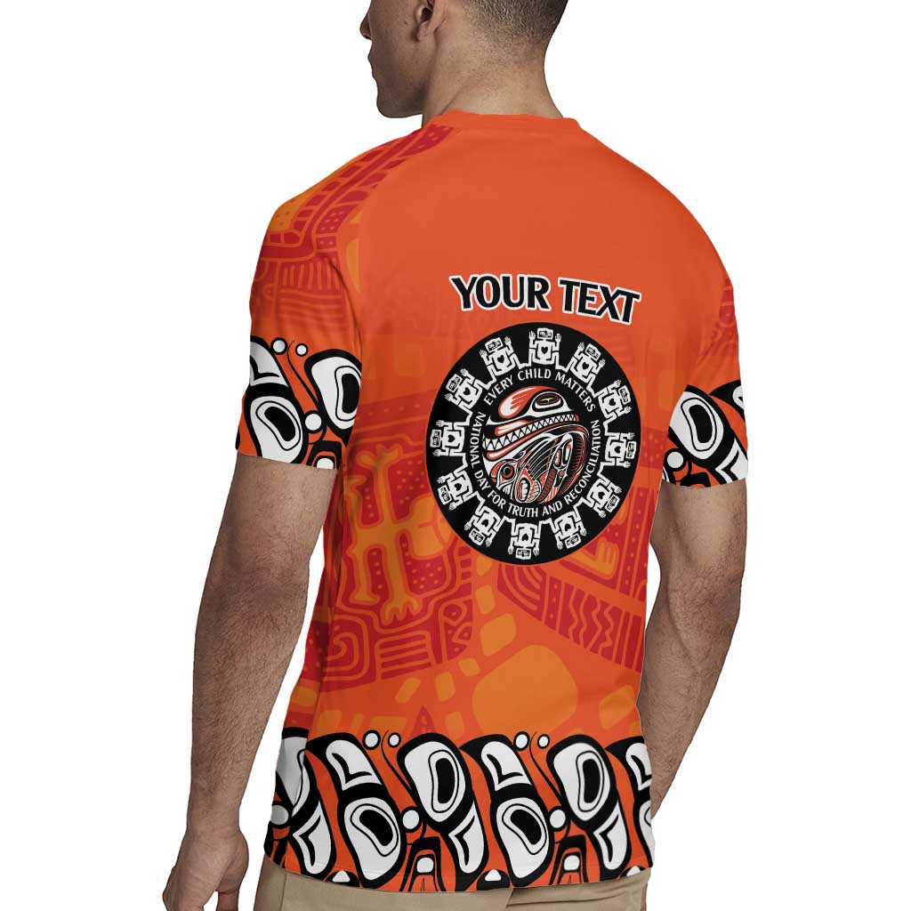 Awareness for Indigenous Orange Day Rugby Jersey Haida Spirit Animals - Wonder Print Shop
