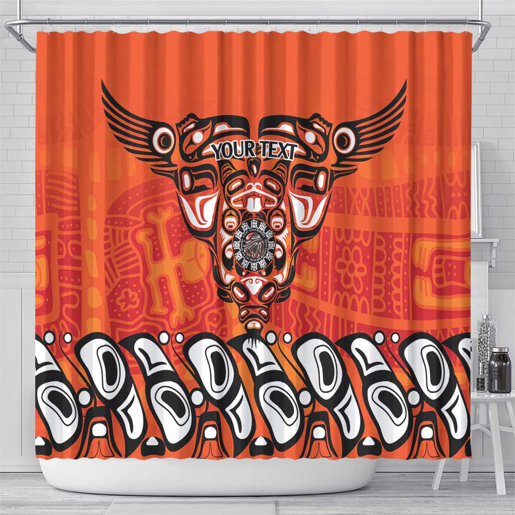 Awareness for Indigenous Orange Day Shower Curtain Haida Spirit Animals - Wonder Print Shop