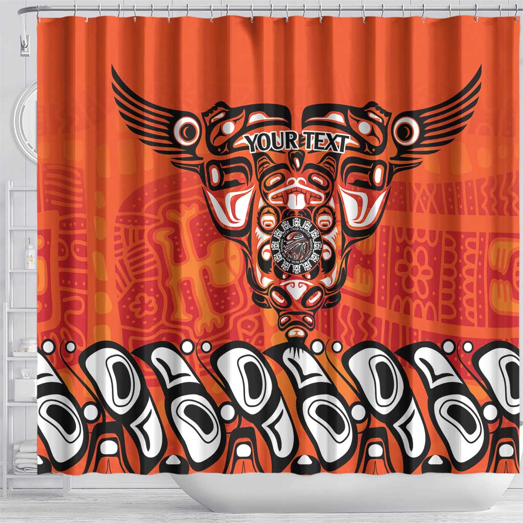Awareness for Indigenous Orange Day Shower Curtain Haida Spirit Animals - Wonder Print Shop