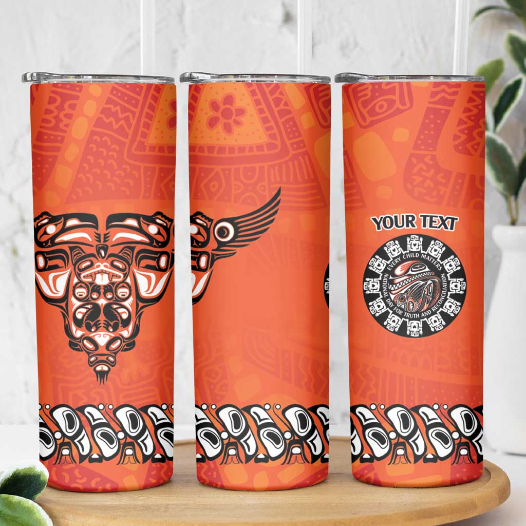 Awareness for Indigenous Orange Day Skinny Tumbler Haida Spirit Animals - Wonder Print Shop