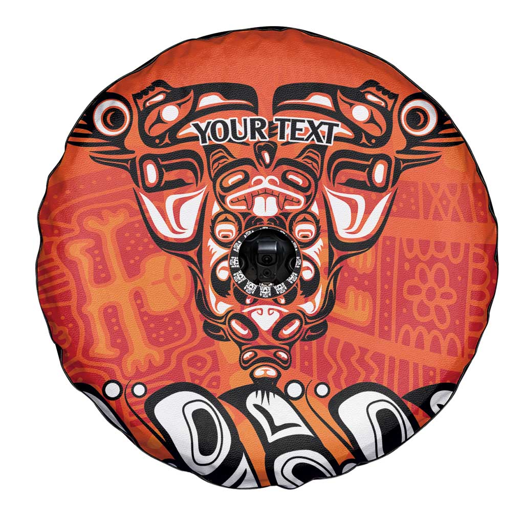 Awareness for Indigenous Orange Day Spare Tire Cover Haida Spirit Animals - Wonder Print Shop