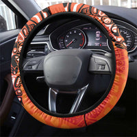 Awareness for Indigenous Orange Day Steering Wheel Cover Haida Spirit Animals - Wonder Print Shop