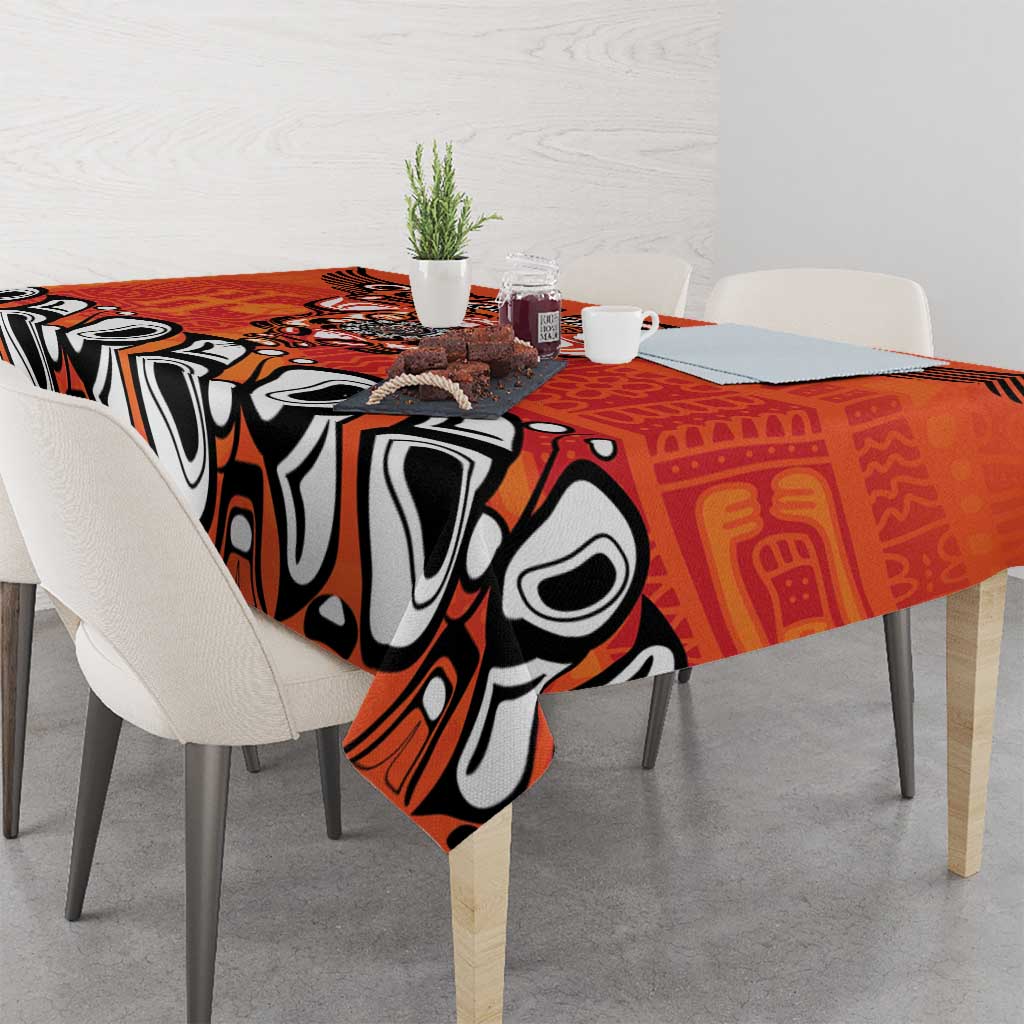 Awareness for Indigenous Orange Day Tablecloth Haida Spirit Animals - Wonder Print Shop