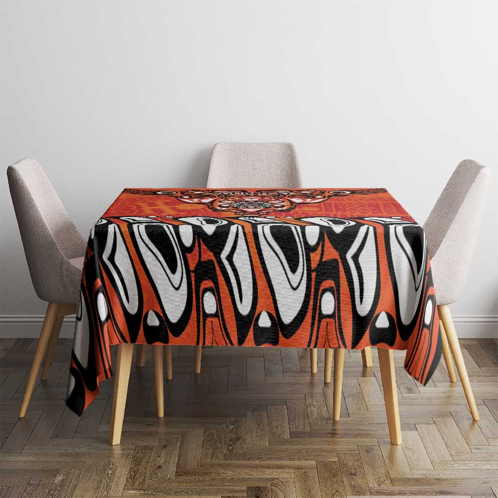 Awareness for Indigenous Orange Day Tablecloth Haida Spirit Animals - Wonder Print Shop