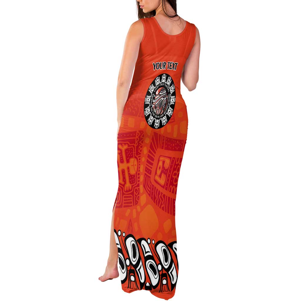Awareness for Indigenous Orange Day Tank Maxi Dress Haida Spirit Animals - Wonder Print Shop