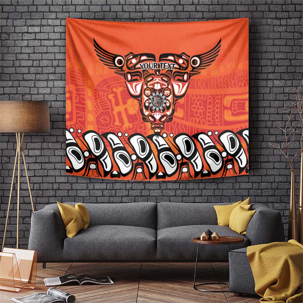 Awareness for Indigenous Orange Day Tapestry Haida Spirit Animals - Wonder Print Shop
