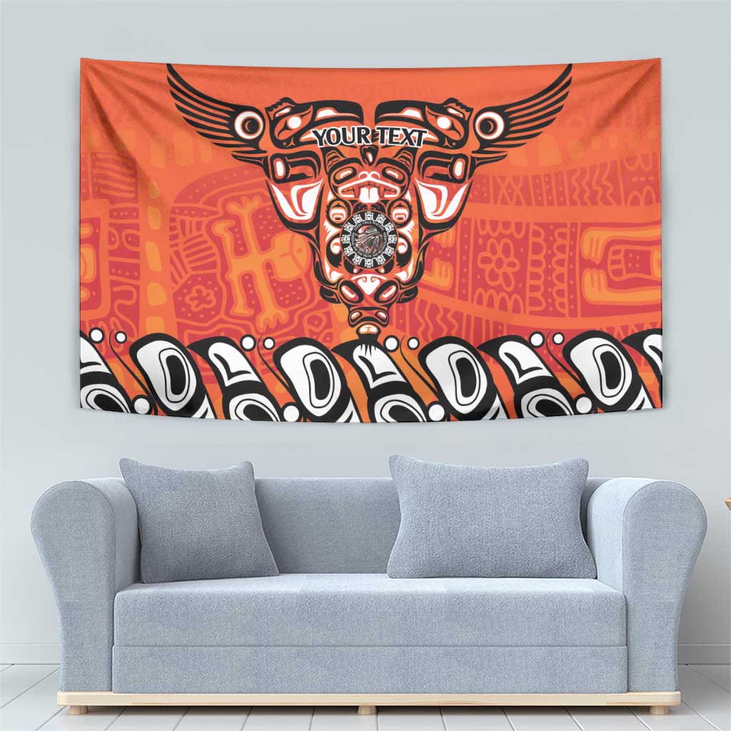 Awareness for Indigenous Orange Day Tapestry Haida Spirit Animals - Wonder Print Shop