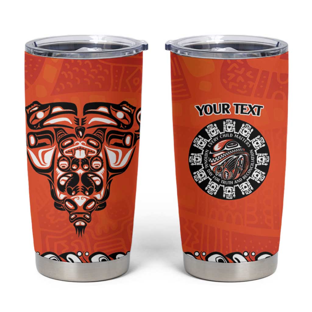 Awareness for Indigenous Orange Day Tumbler Cup Haida Spirit Animals - Wonder Print Shop
