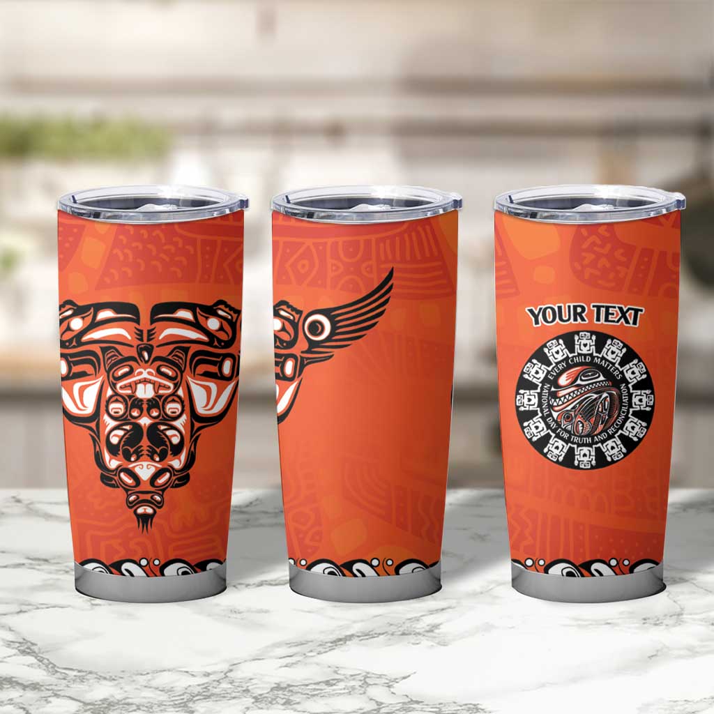 Awareness for Indigenous Orange Day Tumbler Cup Haida Spirit Animals - Wonder Print Shop