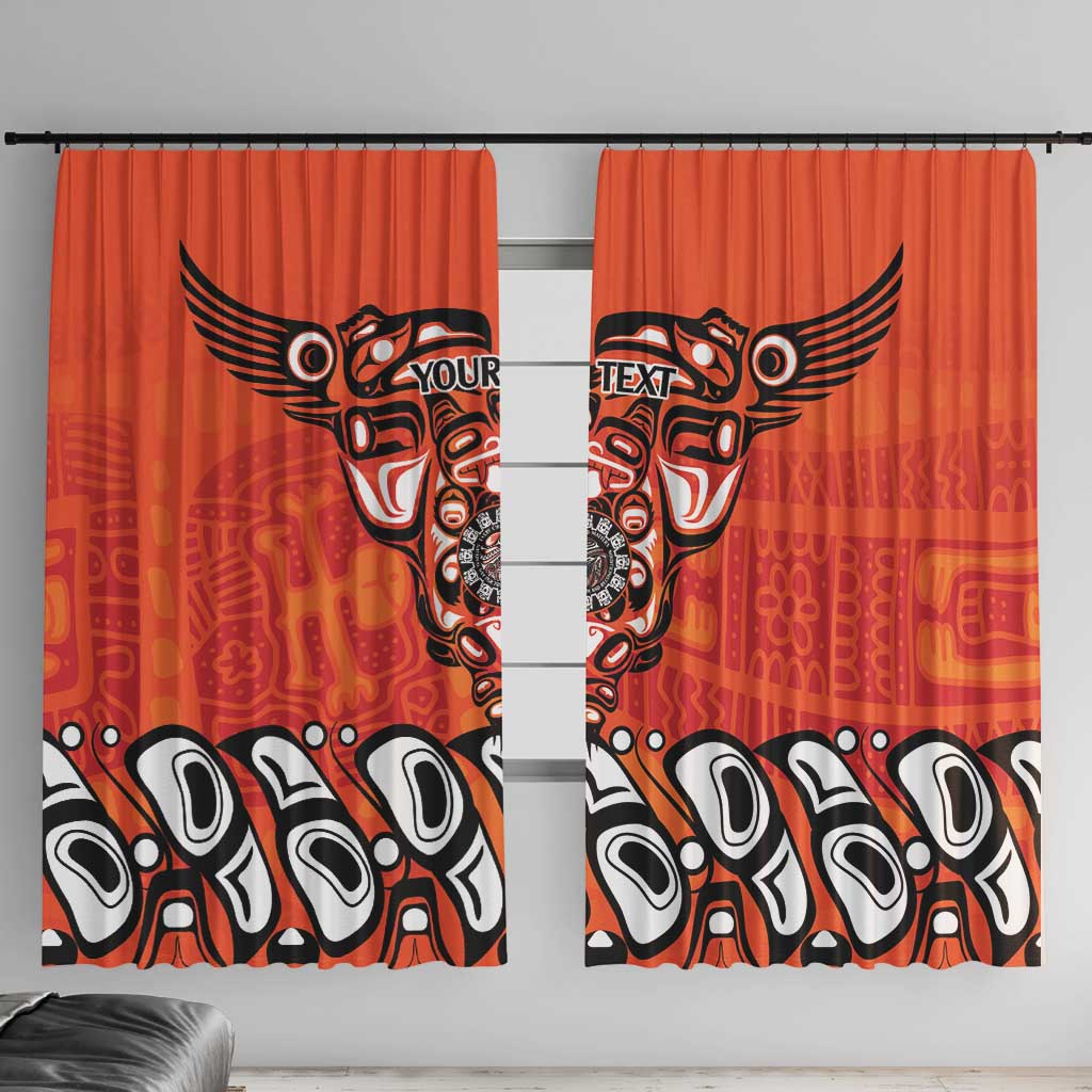 Awareness for Indigenous Orange Day Window Curtain Haida Spirit Animals - Wonder Print Shop