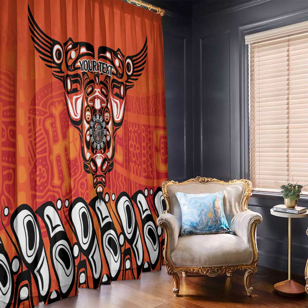 Awareness for Indigenous Orange Day Window Curtain Haida Spirit Animals - Wonder Print Shop