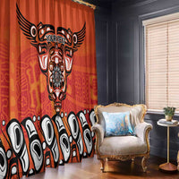 Awareness for Indigenous Orange Day Window Curtain Haida Spirit Animals - Wonder Print Shop