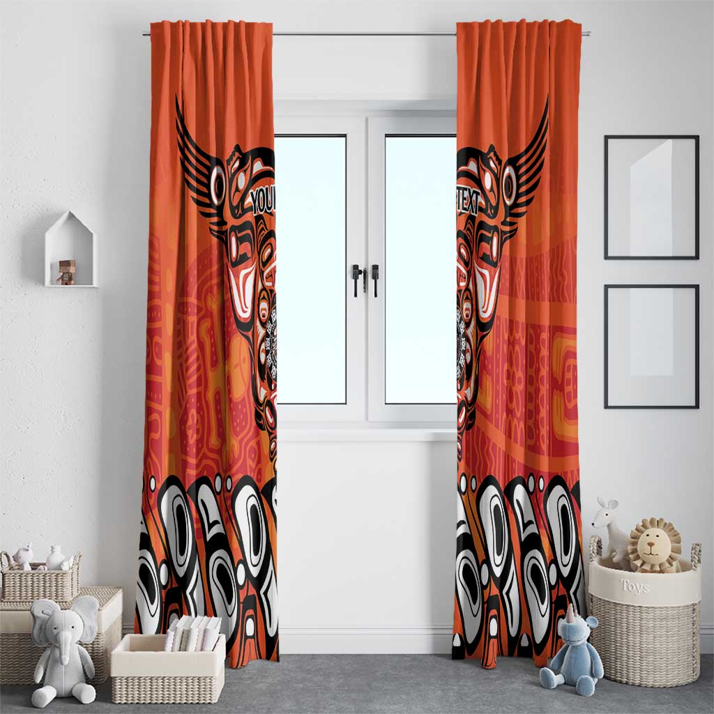 Awareness for Indigenous Orange Day Window Curtain Haida Spirit Animals - Wonder Print Shop