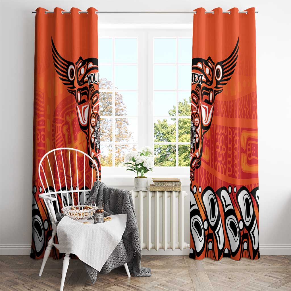 Awareness for Indigenous Orange Day Window Curtain Haida Spirit Animals - Wonder Print Shop
