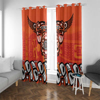 Awareness for Indigenous Orange Day Window Curtain Haida Spirit Animals - Wonder Print Shop
