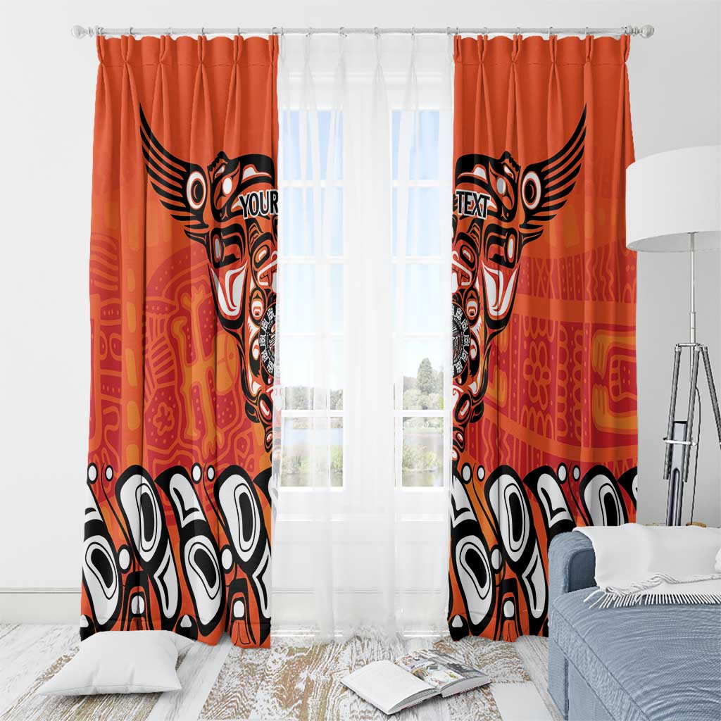 Awareness for Indigenous Orange Day Window Curtain Haida Spirit Animals - Wonder Print Shop