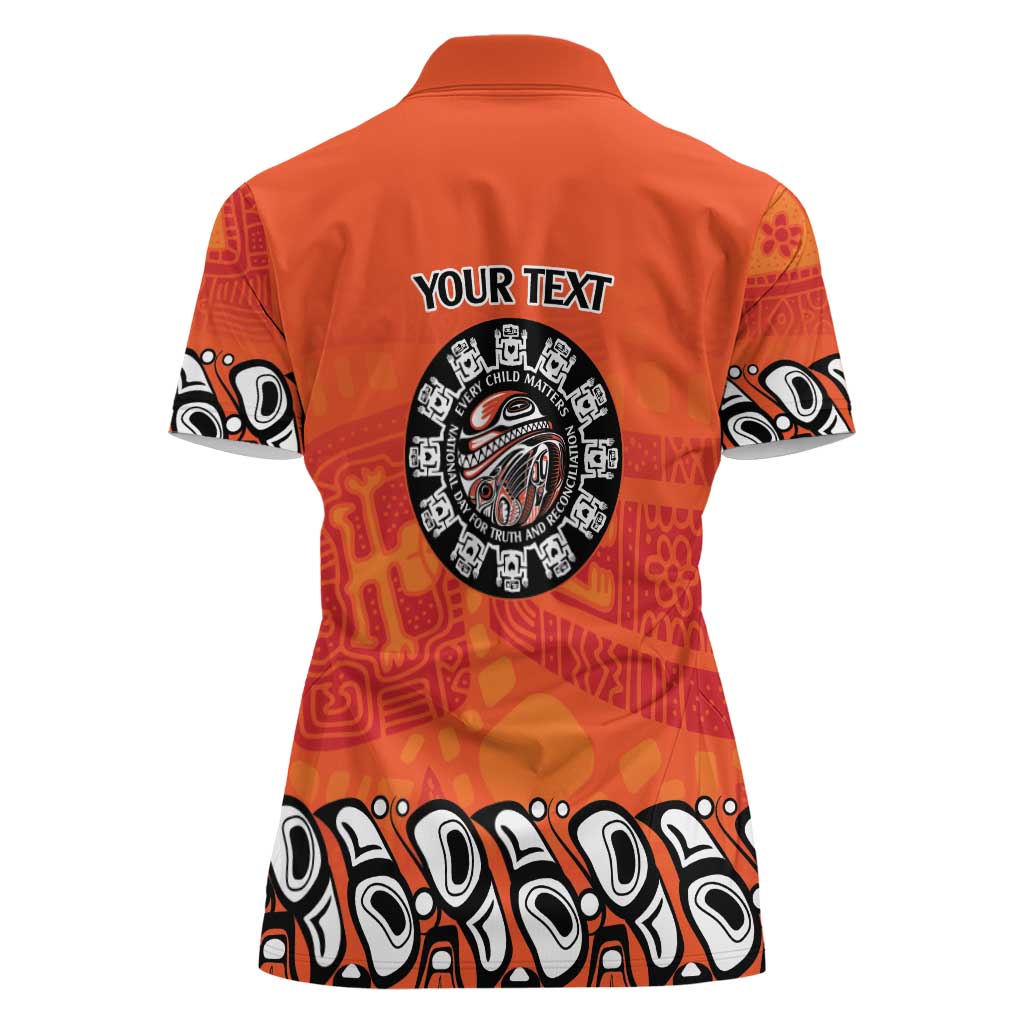 Awareness for Indigenous Orange Day Women Polo Shirt Haida Spirit Animals - Wonder Print Shop