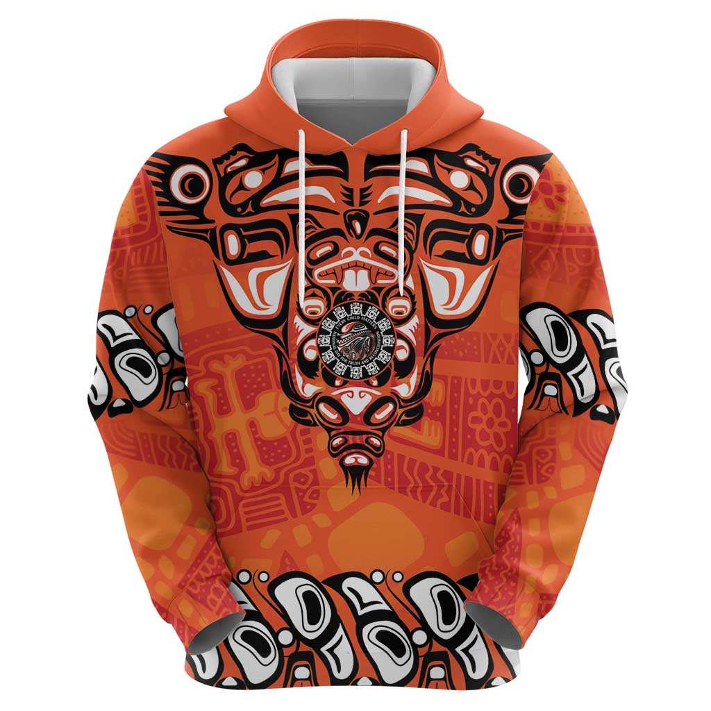 Awareness for Indigenous Orange Day Zip Hoodie Haida Spirit Animals - Wonder Print Shop
