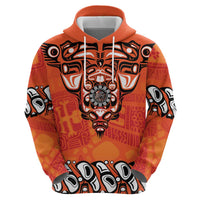 Awareness for Indigenous Orange Day Zip Hoodie Haida Spirit Animals - Wonder Print Shop