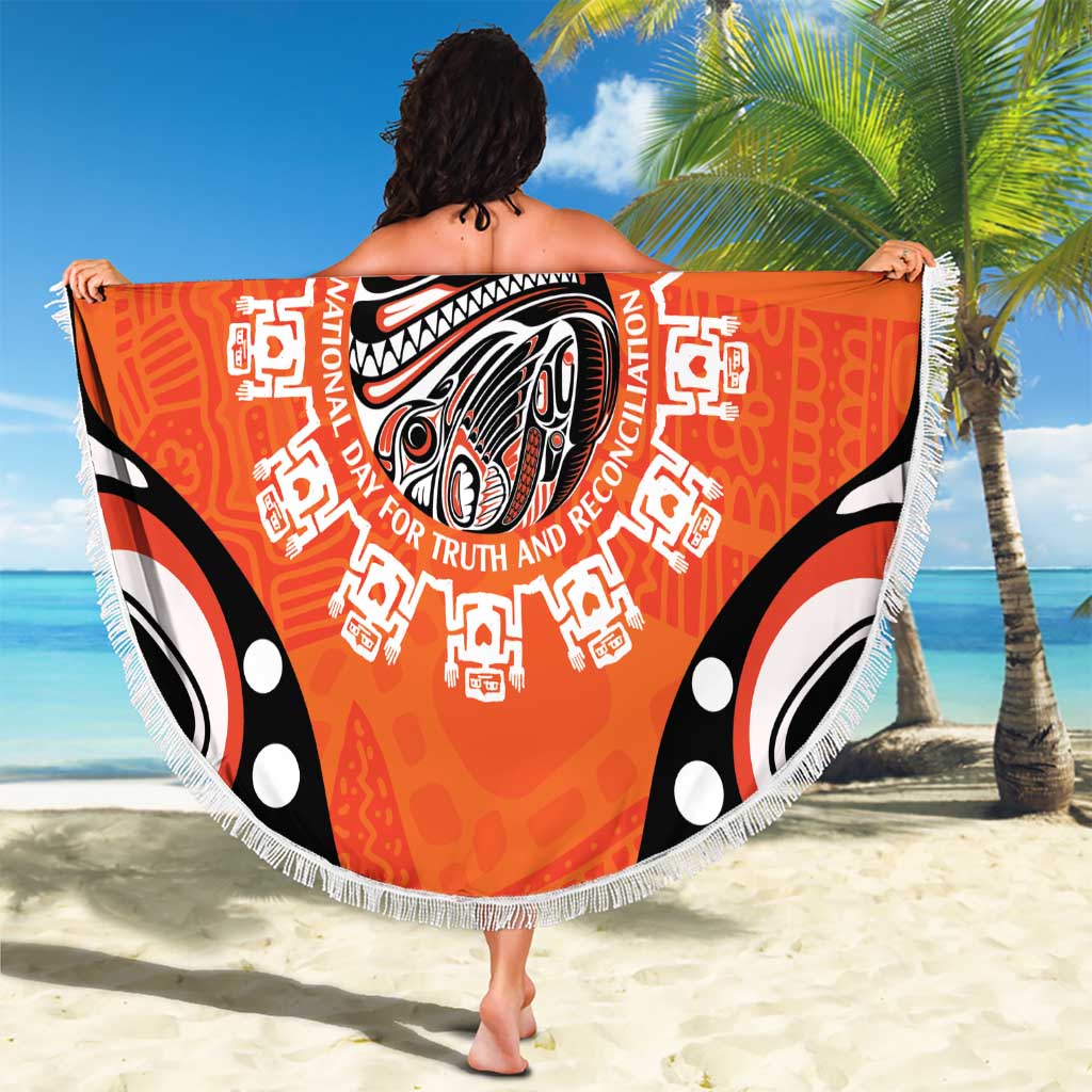 Awareness for Indigenous Orange Day Beach Blanket Kindness and Equality - Wonder Print Shop