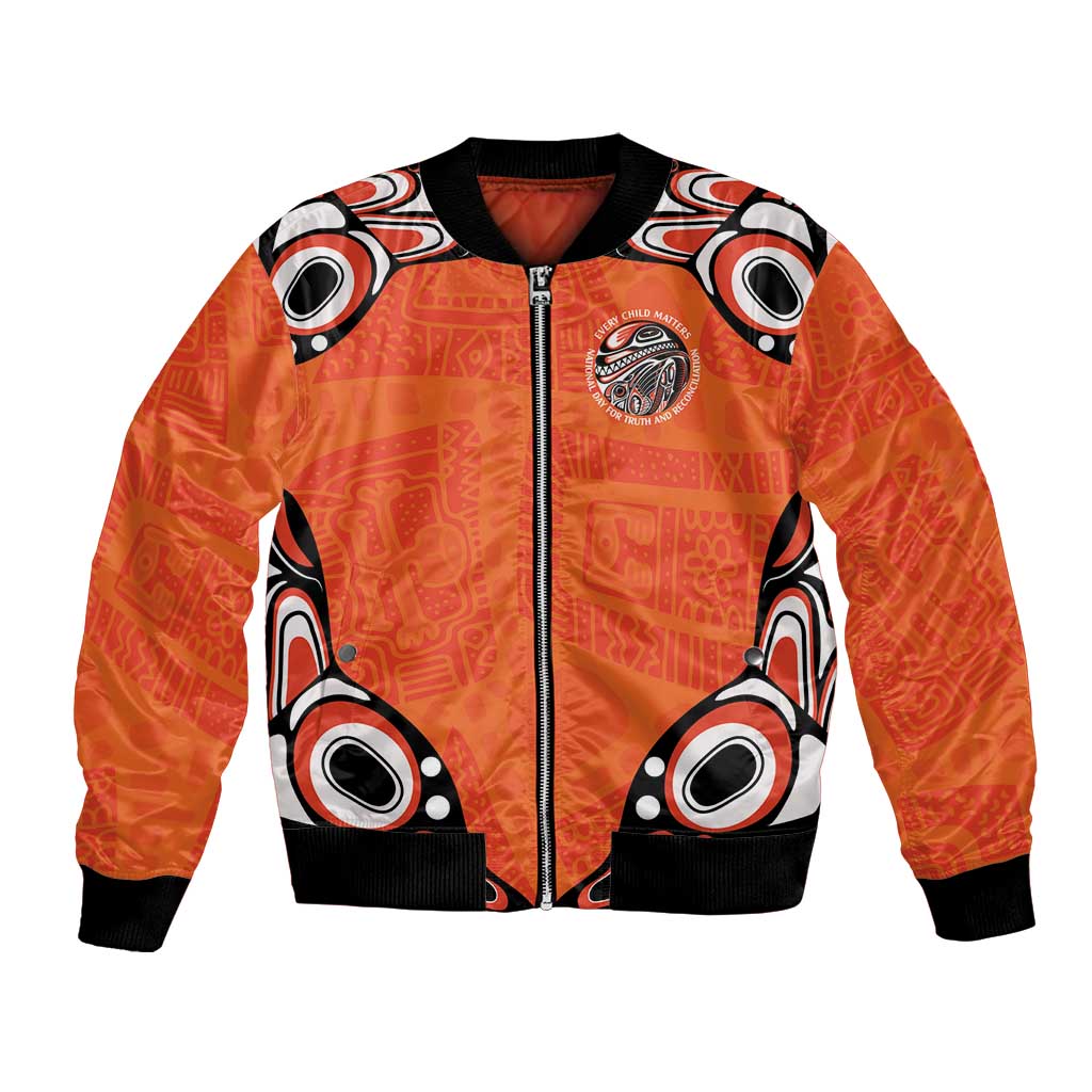 Awareness for Indigenous Orange Day Bomber Jacket Kindness and Equality - Wonder Print Shop