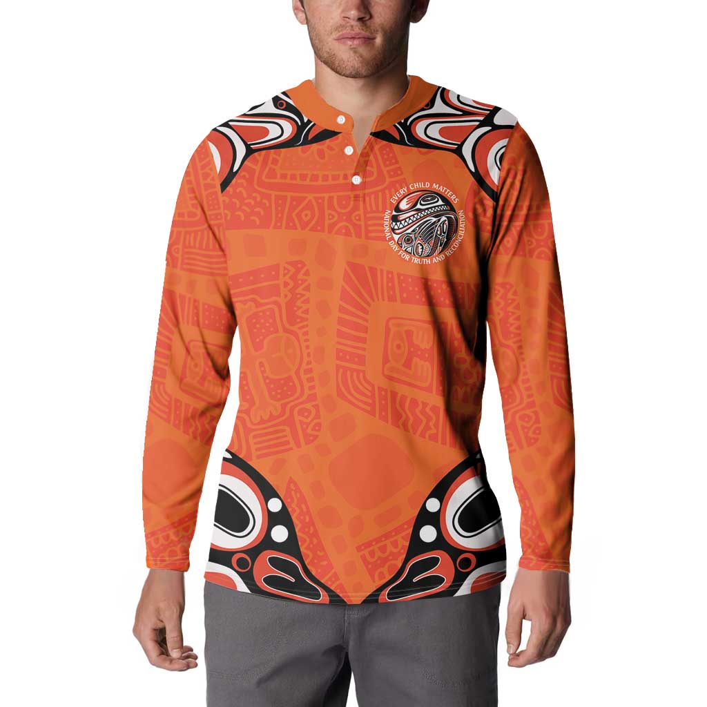 Awareness for Indigenous Orange Day Button Sweatshirt Kindness and Equality - Wonder Print Shop