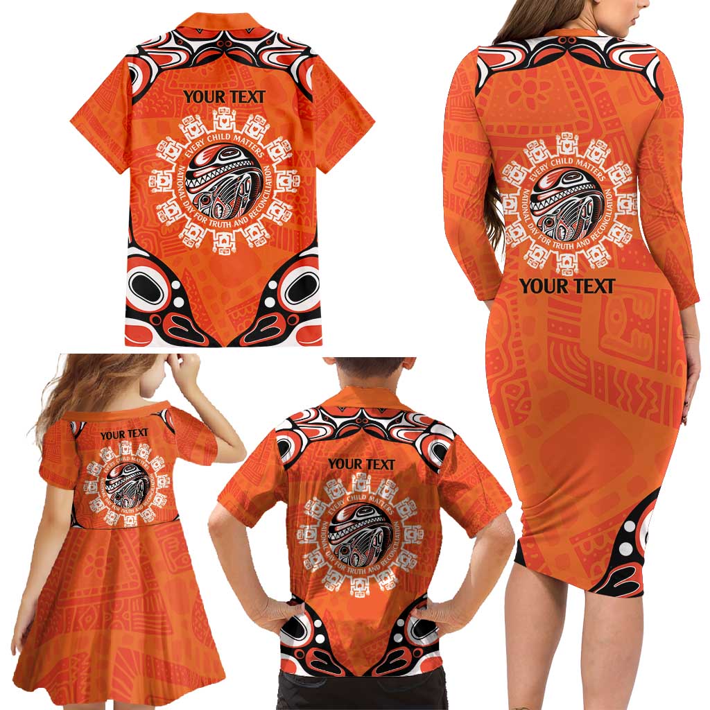 Awareness for Indigenous Orange Day Family Matching Long Sleeve Bodycon Dress and Hawaiian Shirt Kindness and Equality - Wonder Print Shop