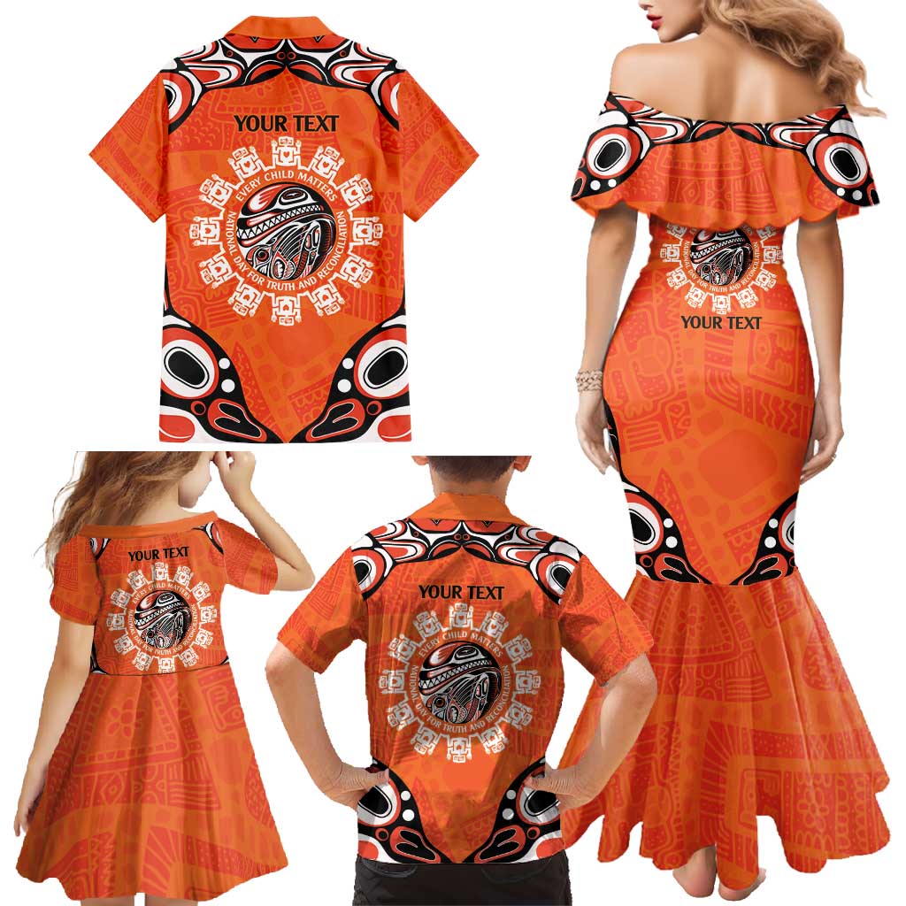 Awareness for Indigenous Orange Day Family Matching Mermaid Dress and Hawaiian Shirt Kindness and Equality - Wonder Print Shop