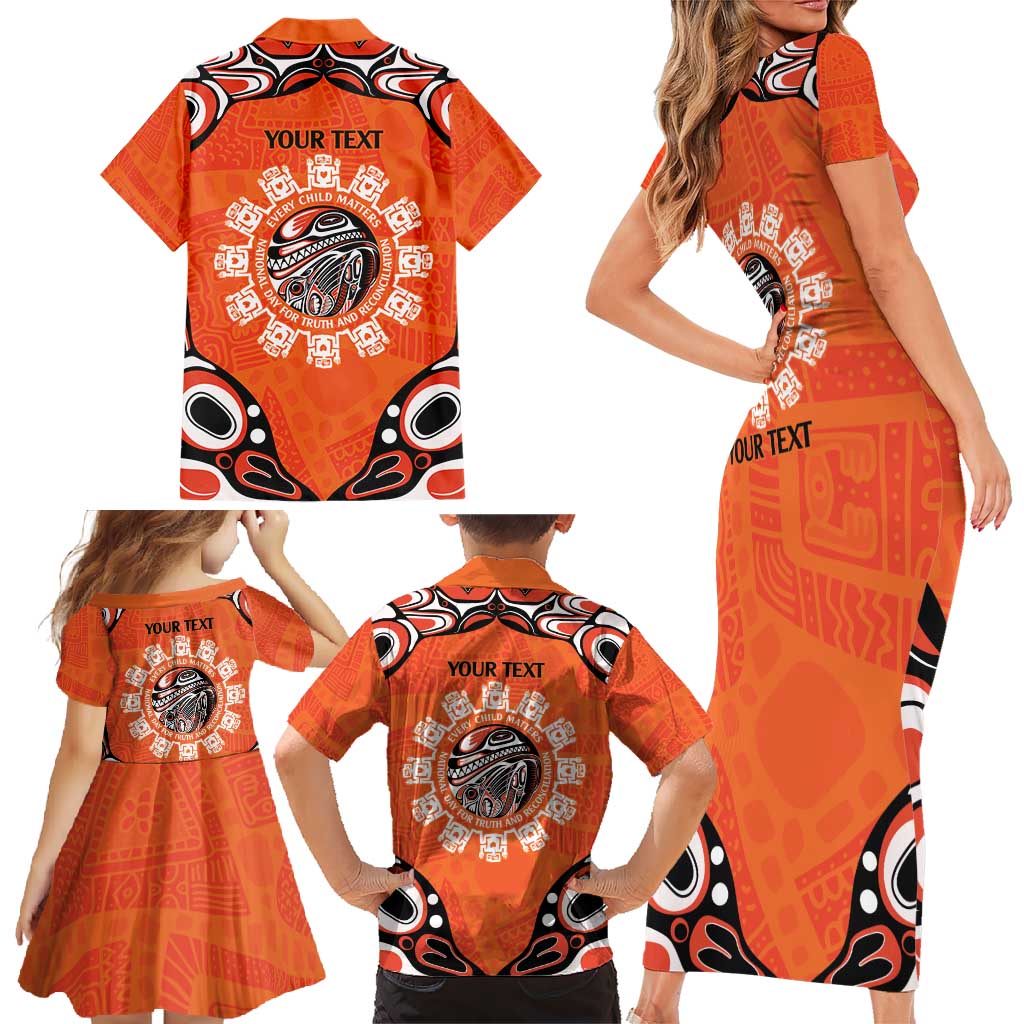 Awareness for Indigenous Orange Day Family Matching Short Sleeve Bodycon Dress and Hawaiian Shirt Kindness and Equality - Wonder Print Shop