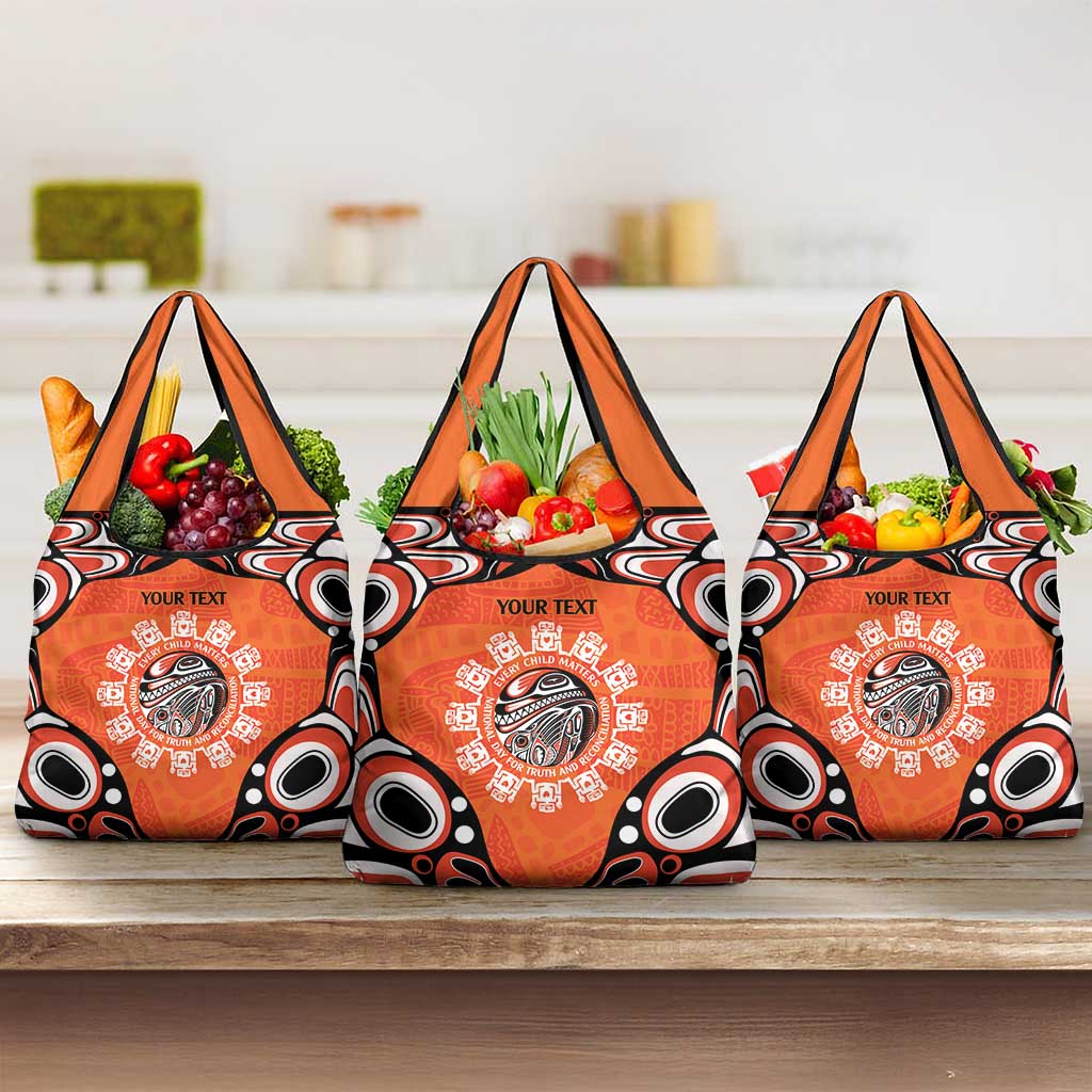 Awareness for Indigenous Orange Day Grocery Bag Kindness and Equality - Wonder Print Shop