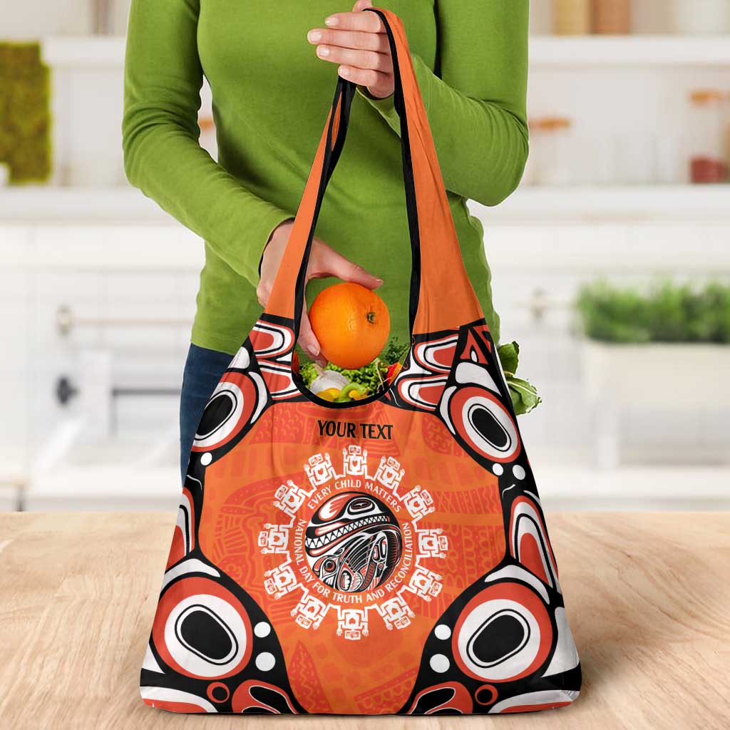 Awareness for Indigenous Orange Day Grocery Bag Kindness and Equality - Wonder Print Shop