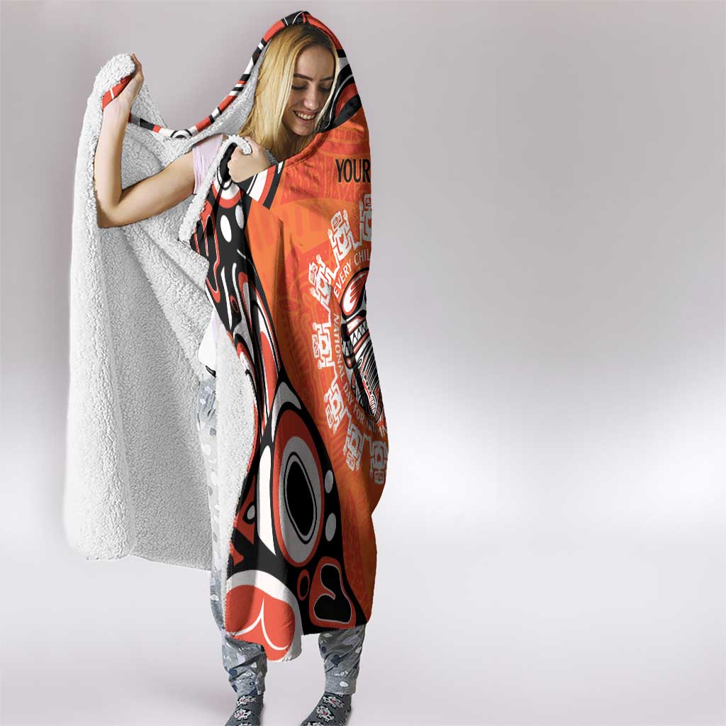 Awareness for Indigenous Orange Day Hooded Blanket Kindness and Equality - Wonder Print Shop
