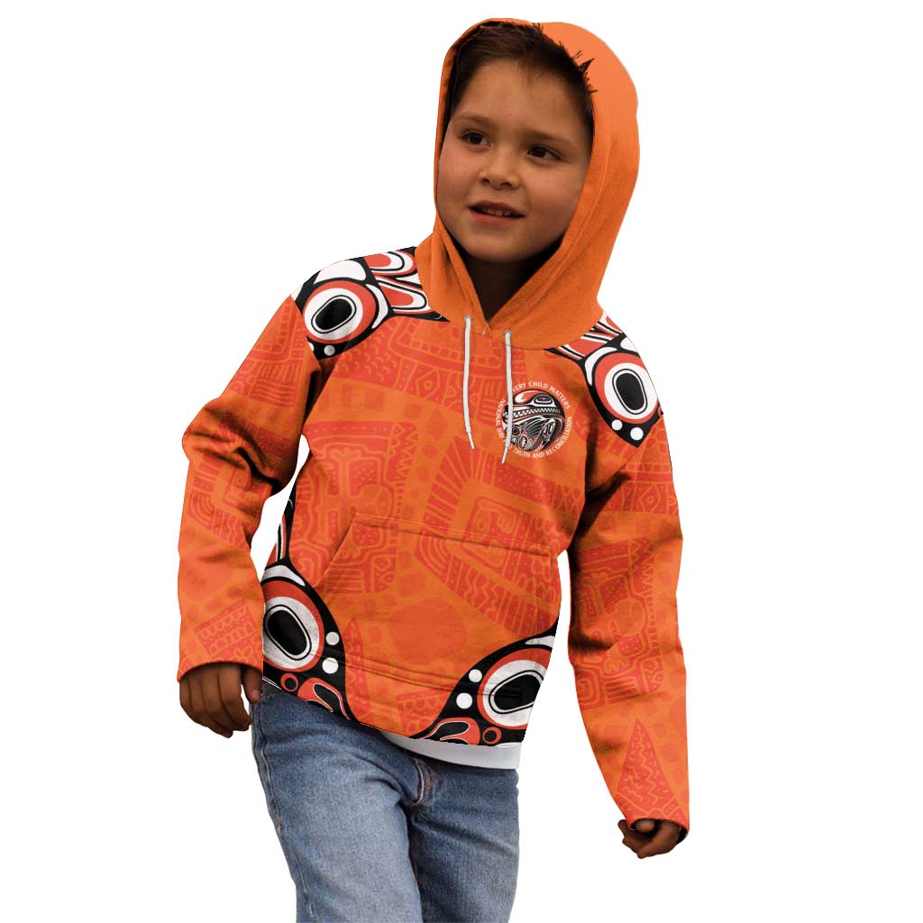Awareness for Indigenous Orange Day Kid Hoodie Kindness and Equality - Wonder Print Shop