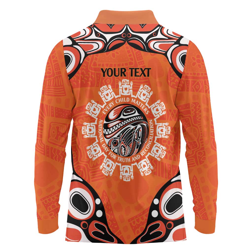 Awareness for Indigenous Orange Day Long Sleeve Polo Shirt Kindness and Equality - Wonder Print Shop