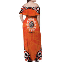 Awareness for Indigenous Orange Day Off Shoulder Maxi Dress Kindness and Equality - Wonder Print Shop