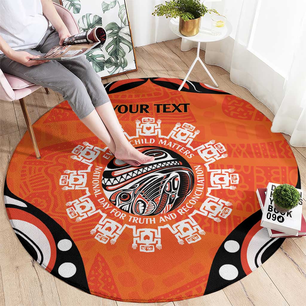 Awareness for Indigenous Orange Day Round Carpet Kindness and Equality - Wonder Print Shop