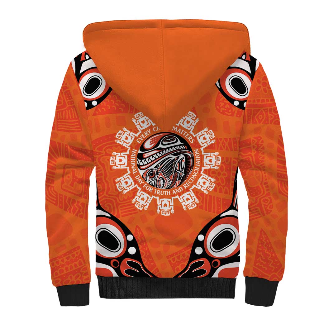 Awareness for Indigenous Orange Day Sherpa Hoodie Kindness and Equality - Wonder Print Shop