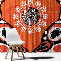 Awareness for Indigenous Orange Day Window Curtain Kindness and Equality - Wonder Print Shop